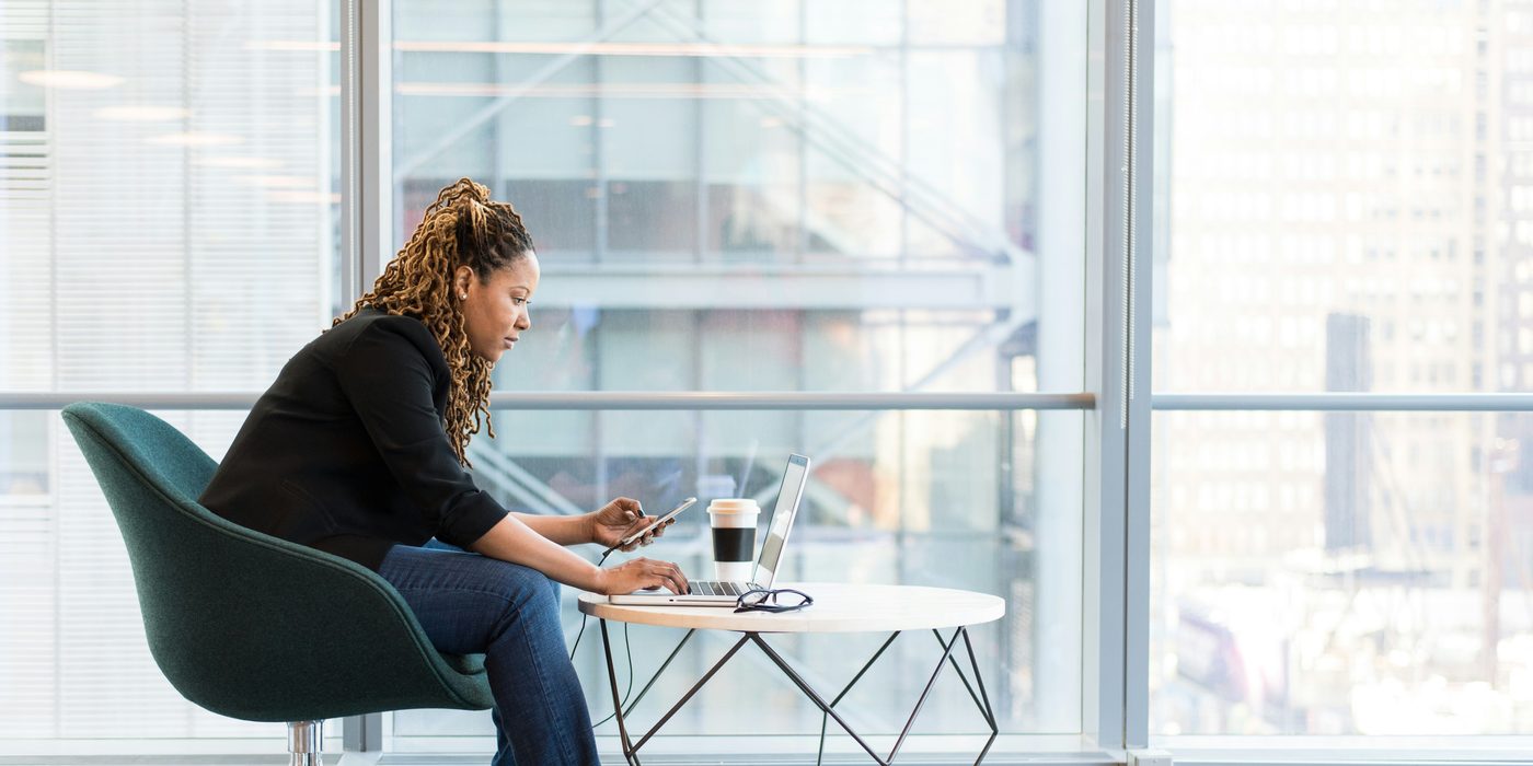 Freelancer working